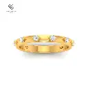 Piper Round Cut Diamond Wedding Band