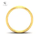 4mm bevelled edge mens wedding band 