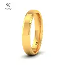 4mm bevelled edge mens wedding band 