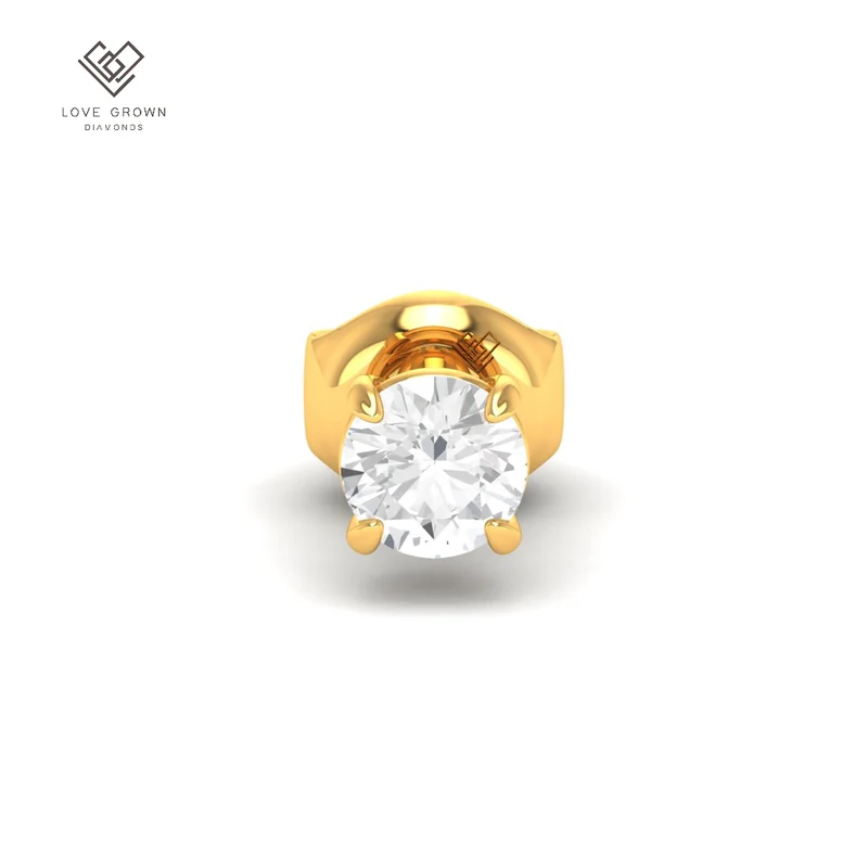 1.00ct ( 0.50ct each ear) total diamond weight stud mounts with push backs