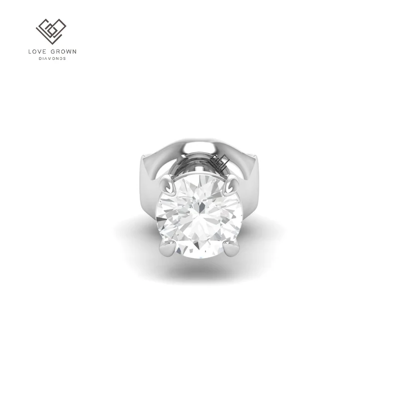 1.00ct ( 0.50ct each ear) total diamond weight stud mounts with push backs