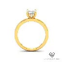 Oval Diamond Hidden Halo Engagement Ring(Mount) LERO-00002 (Based on 1ct center stone)