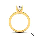 Round Diamond Hidden Halo Engagement Ring(Mount)   LERR-00001 (Based on 1ct center stone)