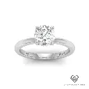 Round Diamond Hidden Halo Engagement Ring(Mount)   LERR-00001 (Based on 1ct center stone)