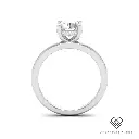 Round Diamond Hidden Halo Engagement Ring(Mount)   LERR-00001 (Based on 1ct center stone)
