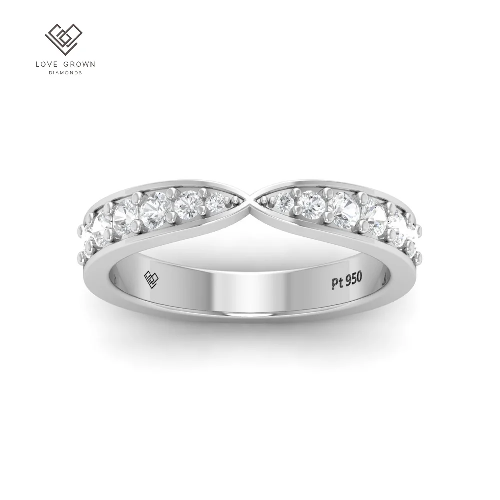 Laura Round Cut Diamond Wedding Band