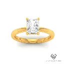 Radiant Diamond Hidden Halo Engagement Ring(Mounts)  LG00096