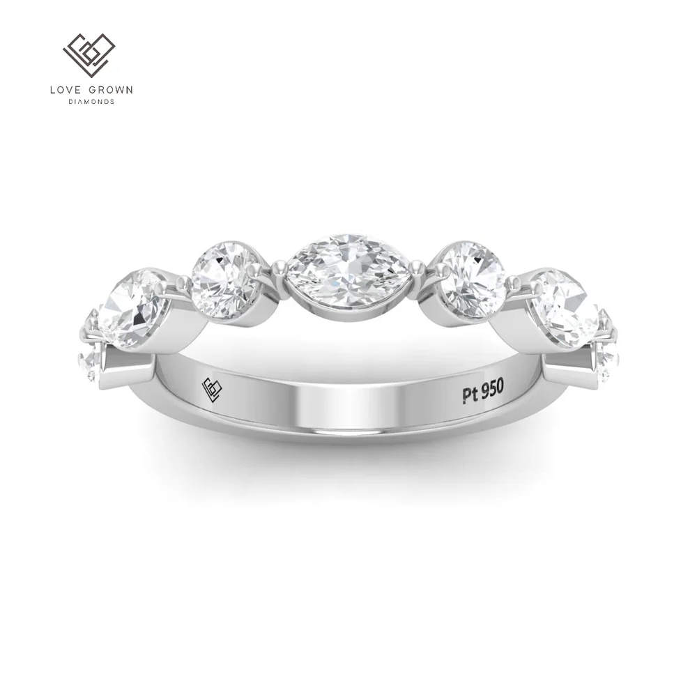 LG00102 Two Stone Diamond Wedding Band