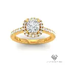 Cushion Diamond Halo Engagement Ring (Mounts) LG00114