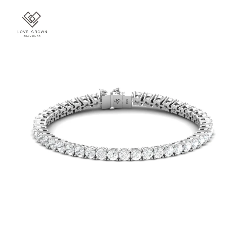8.00ct 8k no 18 diamond tennis bracelet 18k white gold