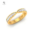 LG00107  Round Cut Diamond Wedding Band
