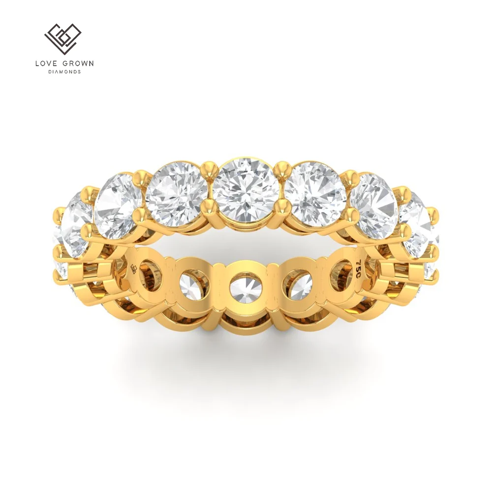 LG00001 Round cut wedding band 5.00 Ct