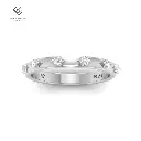 LG00109 Spaced Round Diamond Wedding Band