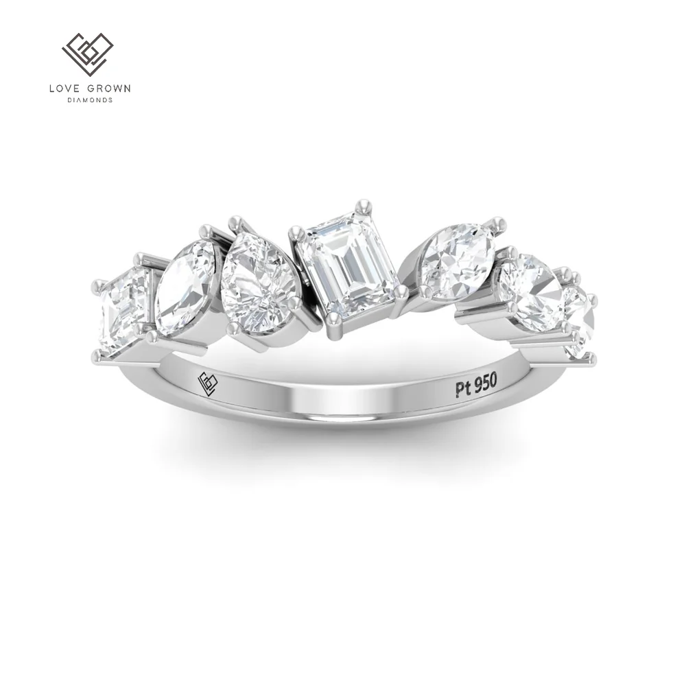 LG00025  Seven Stone Diamond Wedding Band