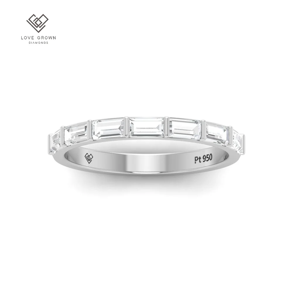 LG00082 Baguette Cut Diamond Wedding Band