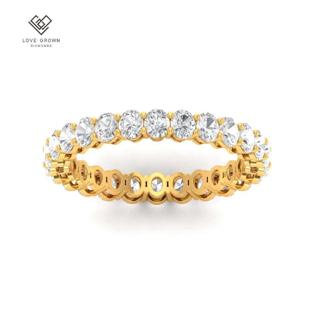 Oval cut wedding band 2.00 Ct LG00057