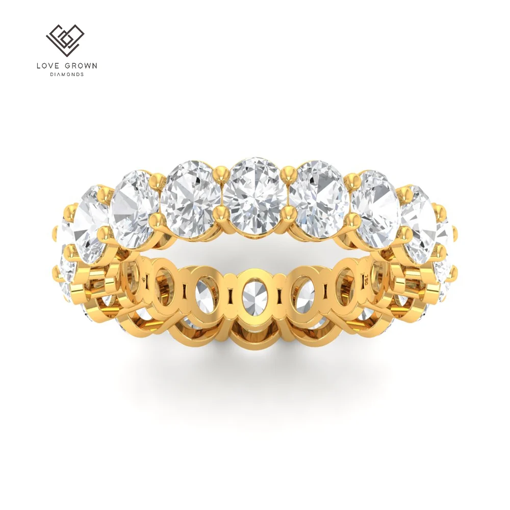 Oval cut wedding band 5.00 Ct LG00112