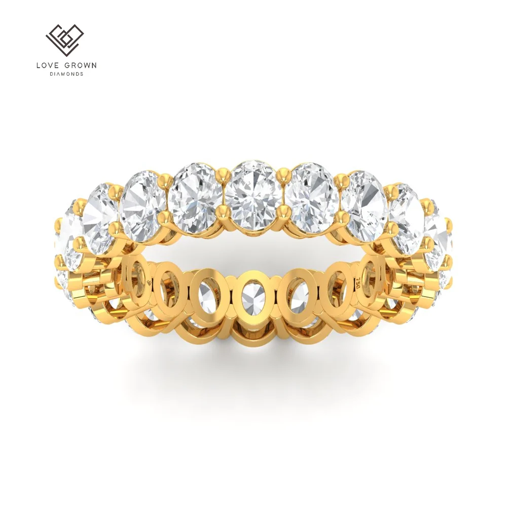 Oval cut wedding band 4.00 Ct LG00111