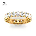 Oval cut wedding band 4.00 Ct LG00111