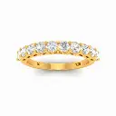 LG00060  0.7ct Round Brilliant Cut Diamond Wedding Band