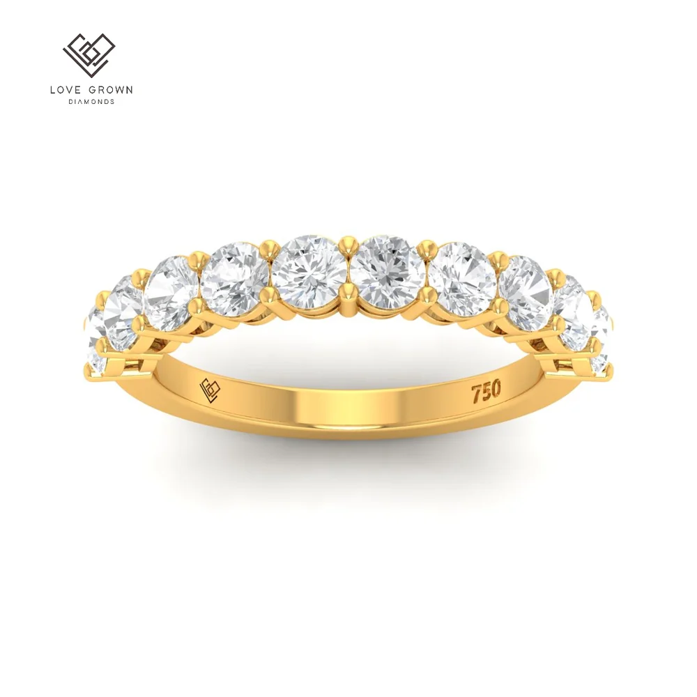 LG00050 Round cut wedding band 1.50 Ct 
